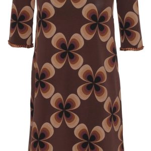 Alice dress maxi flower brown